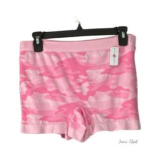 THREE pair of Ashley Steward Pink Camo Boyshorts, Size 18/20